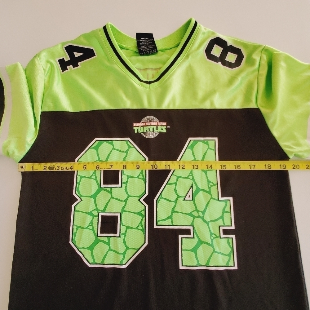 1476 * Nickelodeon Teenage Mutant Ninja Turtles Jersey Black Green Size M - Picture 7 of 8